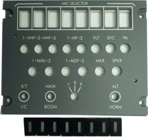 B737 AFT OVH Audio panel
